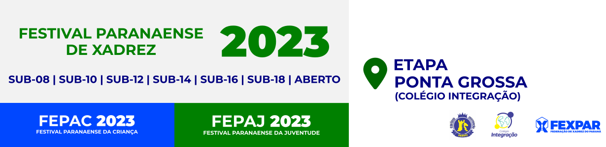 COPA PARANÁ DE XADREZ FEMININO 2023 NO CLUBE DE XADREZ DE CURITIBA DE 08 A  10-12-2023 - FEXPAR - Federação de Xadrez do Paraná