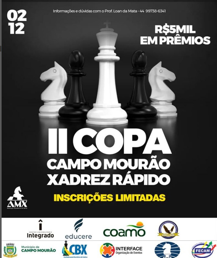 Sucesso! 2ª Copa C. Mourão de Xadrez Rápido e Simultâneo com